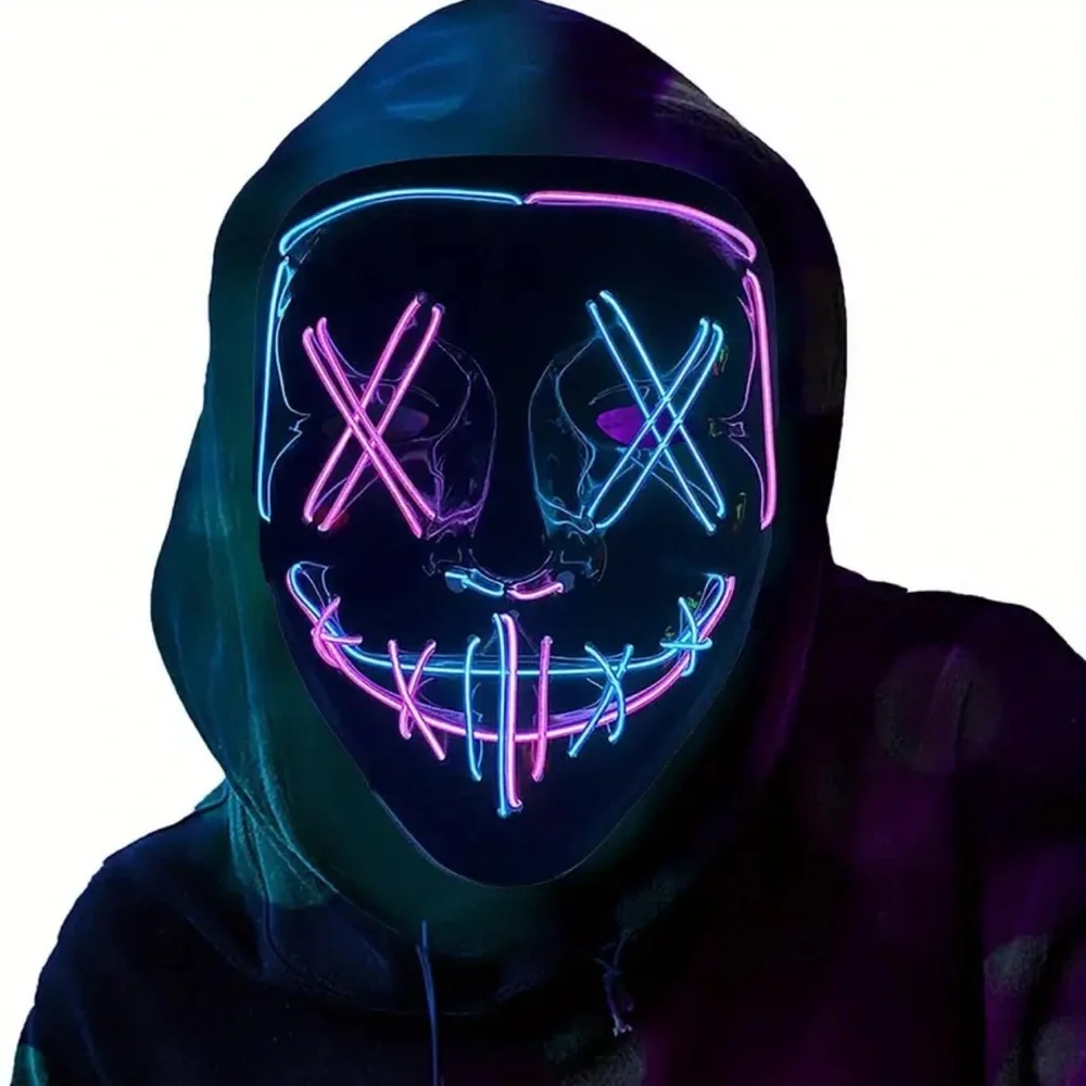Mask, LED Dual Color Mask, Horror Mask, NEW, Prank your Friends, Viral V…